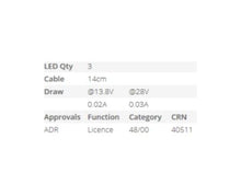 LED Autolamps 30CLM Licence Plate Lamps 12/24 Volt - Pair